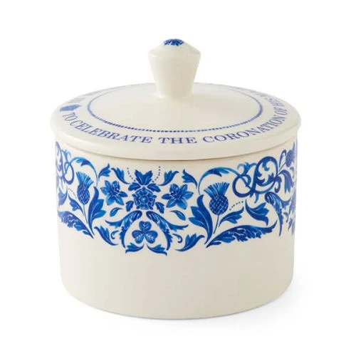 Spode King Charles III Coronation Covered Sugar Bowl 3 Spode King Charles III Coronation Covered Sugar Bowl
