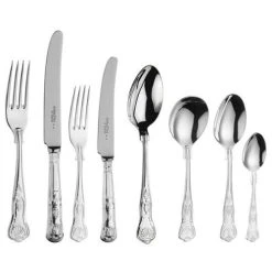 Arthur Price Of England Sovereign Stainless Steel Kings 44 Piece Cutlery Box Set