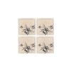 The Just Slate Company Set Of 4 Bee Linen Coasters 2 The Just Slate Company Set Of 4 Bee Linen Coasters -tableware LTC4B Just Slate Company Bee Linen Coasters
