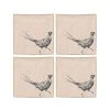 The Just Slate Company Set Of 4 Pheasant Linen Napkins 1 The Just Slate Company Set Of 4 Pheasant Linen Napkins -tableware LTN4PH Just Slate Company Pheasant Linen Napkins
