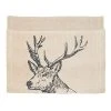The Just Slate Company Stag Linen Table Runner -tableware LTTRS Just Slate Company Stag Linen Table Runner