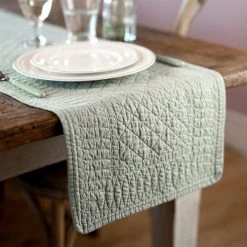 Mary Berry Signature Cotton Table Runner Pistachio -tableware MBSCRUNPIT Mary Berry Signature Cotton Table Runner Pistachio 2