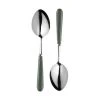 Mary Berry Set Of 2 Serving Spoons Sea Green -tableware MBSCSERVSPGRN2 Mary Berry Set Of 2 Serving Spoons Sea Green