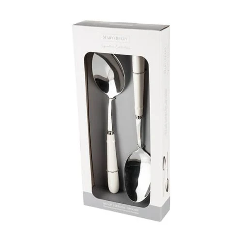 Mary Berry Set Of 2 Serving Spoons Ivory 4 Mary Berry Set Of 2 Serving Spoons Ivory - Image 2