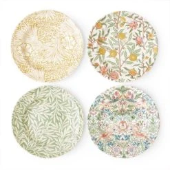 Morris & Co Mixed Set Of 4 23cm Plates