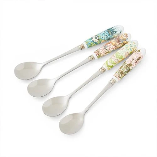 Morris & Co Set Of 4 Tea Spoons 3 Morris & Co Set Of 4 Tea Spoons