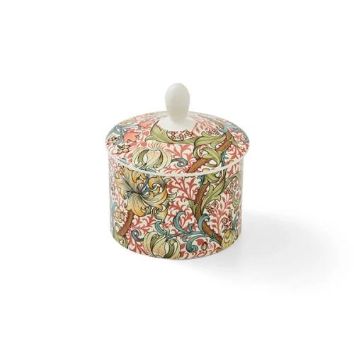 Morris & Co Covered Sugar Bowl Golden Lily 4 Morris & Co Covered Sugar Bowl Golden Lily - Image 2