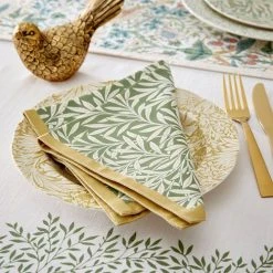 Morris & Co Willow Set Of 2 Napkins -tableware MCOS8963XW Morris and Co Napkins Willow Set of 2 4