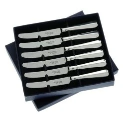 Arthur Price Of England Sovereign Stainless Steel Set Of Six Tea Knives Rattail