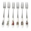Wrendale Designs Set Of 6 Pastry Forks -tableware WN1102 XG Portmeirion Wrendale Pastry Forks
