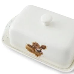 Wrendale Designs Covered Butter Dish Cow -tableware WN4382 XW Wrendale Designs Covered Butter Dish Cow 1