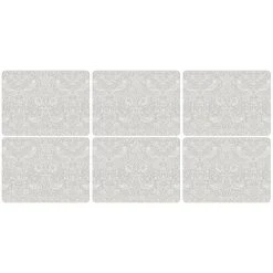 Morris & Co Pure Strawberry Thief Placemats Set Of 6