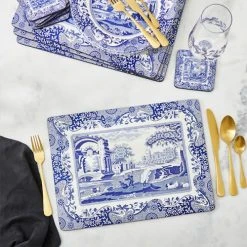 Spode Blue Italian Set Of 4 Placemats -tableware X0010648337 Spode Blue Italian Blue Italian Placemats Set of 4 4