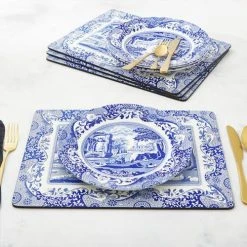 Spode Blue Italian Set Of 4 Placemats -tableware X0010648337 Spode Blue Italian Blue Italian Placemats Set of 4 5