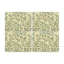 Morris & Co Willow Bough Green Placemats Set Of 4