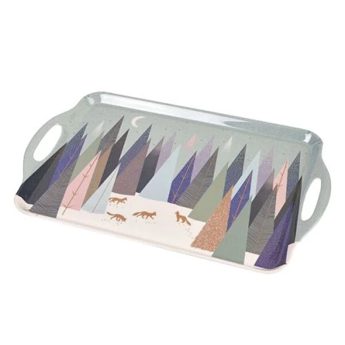 Sara Miller Frosted Pines Collection Large Handled Tray 5 Sara Miller Frosted Pines Collection Large Handled Tray - Image 3