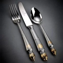 Clive Christian Empire Flame Table Fork -tableware ZECC0020 Clive Christian Empire Flame Table Fork 1