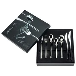 Arthur Price Signature Echo 56 Piece Cutlery Box Set Plus FREE Set Of 8 Tea Spoons