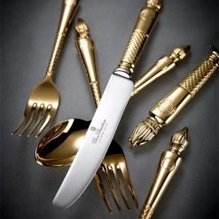 Clive Christian Empire Flame All Gold 125 Piece Suite -tableware ZEFG1125 Clive Christian Empire Flame All Gold 125 Piece Suite 1