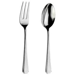 Arthur Price Classic Grecian Serving Spoon & Fork Set