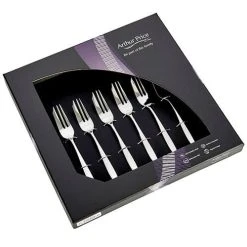 Arthur Price Contemporary Willow Set Of 6 Pastry Forks