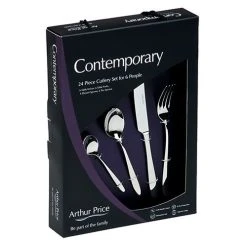 Arthur Price Contemporary Willow 24 Piece Cutlery Box Set